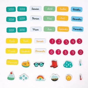 Calendrier semainier éducatif corail Ludi jouets