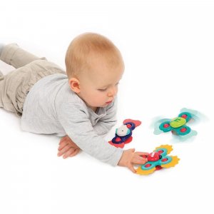 Lot de 3 jouets rotatifs baby spinners Ludi jouets