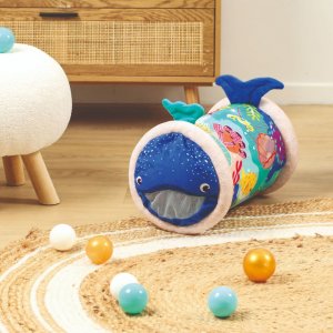 Rouleau d'activités baby roller en tissu baleine Ludi jouets
