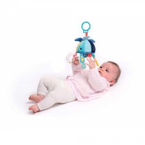 Peluche d'activité baleine à suspendre bleu Ludi jouets