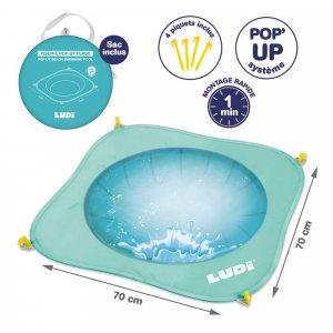 Piscine de plage bleue pop up Ludi jouets