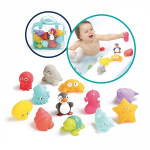 Jouets de bain aspergeurs 12 animaux de la mer Ludi jouets
