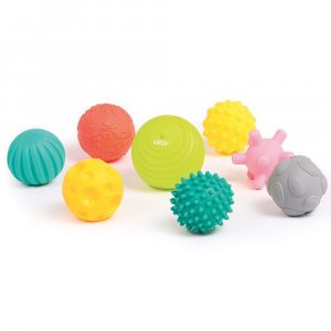 Lot de 8 balles d'éveil sensoriel Ludi jouets