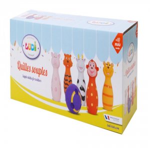 Jeu de quilles souples animaux Ludi jouets