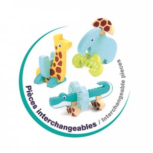 Puzzle 3d en mousse pour enfant animaux Ludi jouets