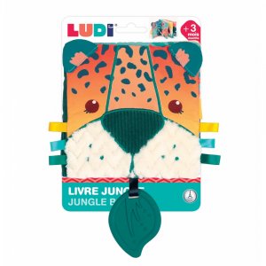 Livre d'éveil en tissu jungle Ludi jouets