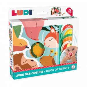 Livre d'éveil sur les odeurs animaux Ludi jouets