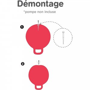 Ballon sauteur xxl rouge Ludi jouets