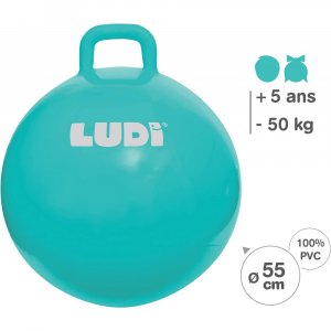 Ballon sauteur xxl bleu Ludi jouets