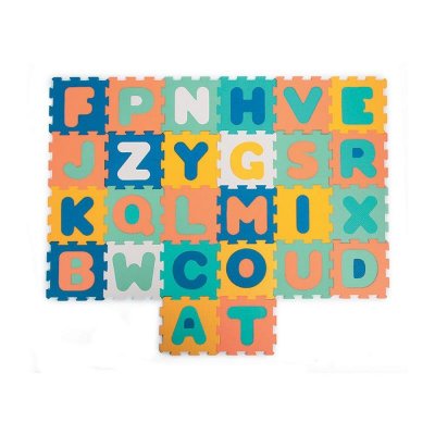Tapis d'éveil dalles en mousse lettres alphabet