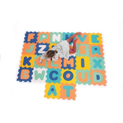 Tapis d'éveil dalles en mousse lettres alphabet