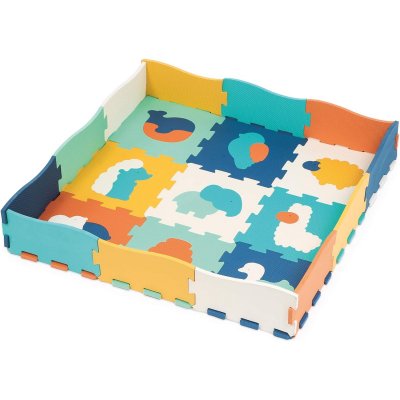 Tapis d'éveil en mousse dalles - animaux