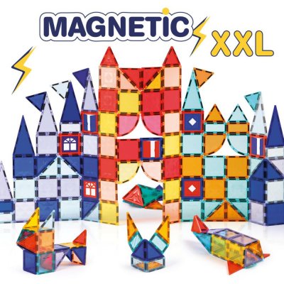 Jeu de construction magnétique xxl 100 pièces