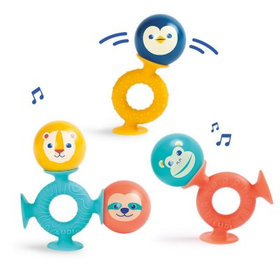 Jeu d'éveil à ventouses et balles sonores smac pop