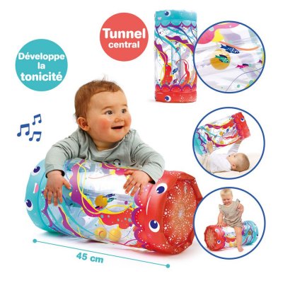 Rouleau d'activités baby roller méduse