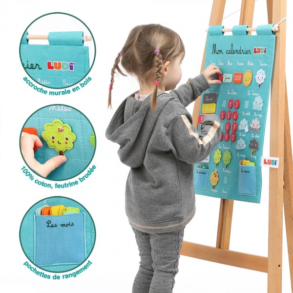 Panneau calendrier basic Ludi jouets