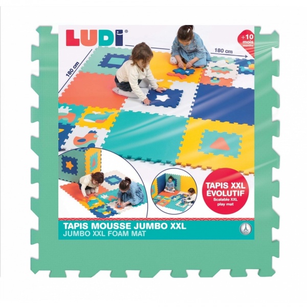 Tapis dalles en mousse jumbo Ludi jouets
