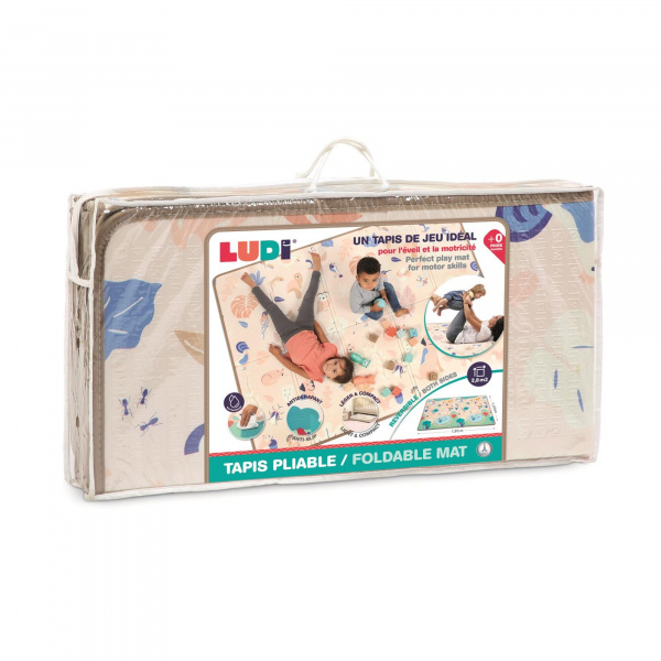 Grand tapis d'éveil pliable et réversible Ludi jouets