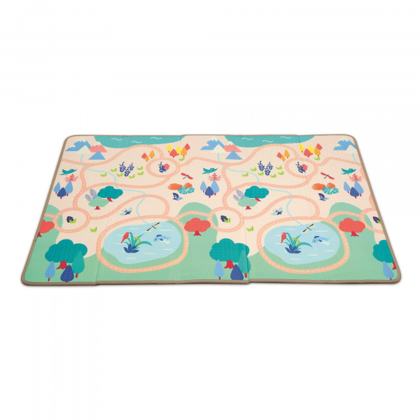 Grand tapis d'éveil pliable et réversible Ludi jouets