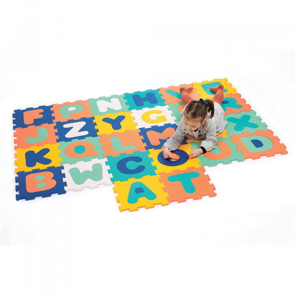 Tapis d'éveil dalles en mousse lettres alphabet Ludi jouets