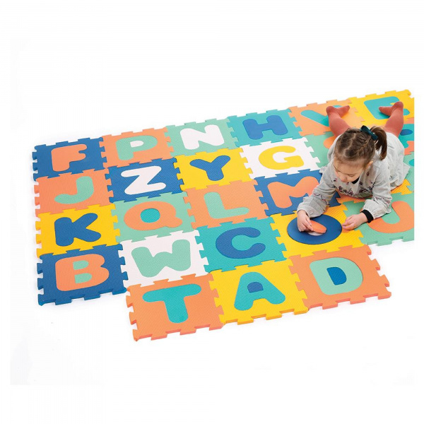 Tapis d'éveil dalles en mousse lettres alphabet Ludi jouets