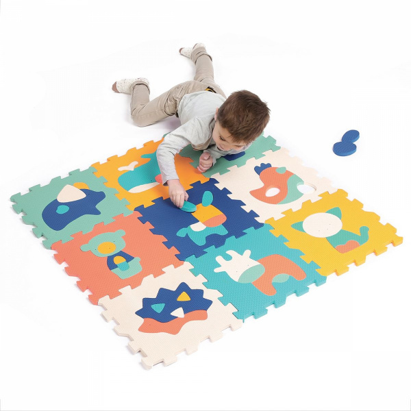 Tapis d'éveil 9 dalles en mousse animaux Ludi jouets