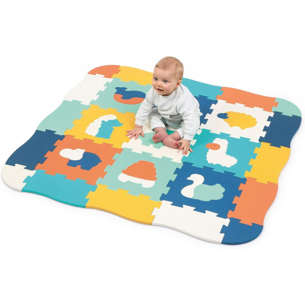 Tapis d'éveil en mousse dalles - animaux Ludi jouets
