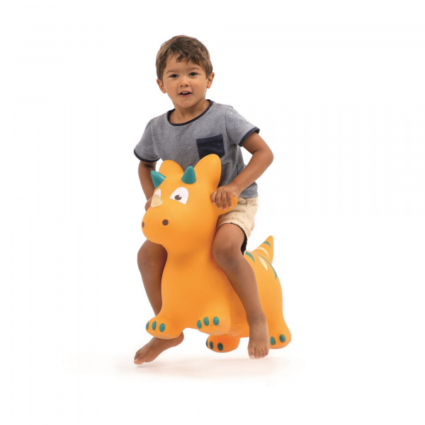 Mon dinosaure sauteur jaune Ludi jouets
