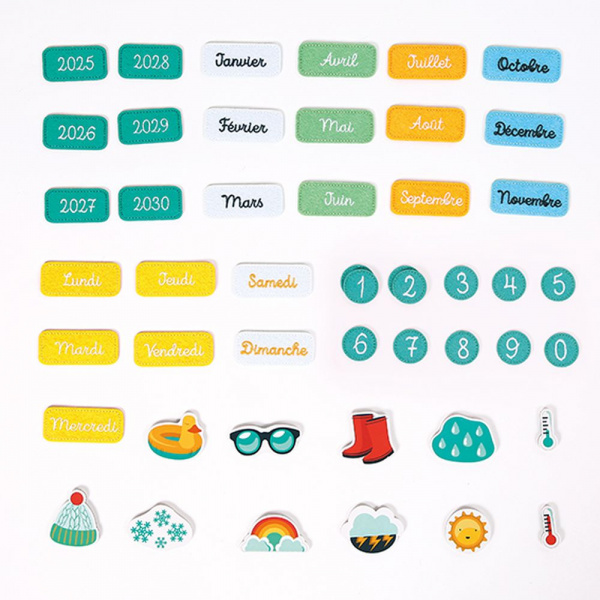 Calendrier semainier éducatif amande Ludi jouets