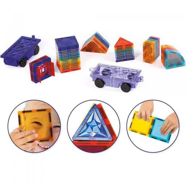 Jeu de construction véhicules magnétiques 63 pièces Ludi jouets