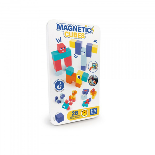 Jeu de construction cubes magnétiques 28 pièces Ludi jouets