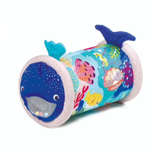 Rouleau d'activités baby roller en tissu baleine Ludi jouets
