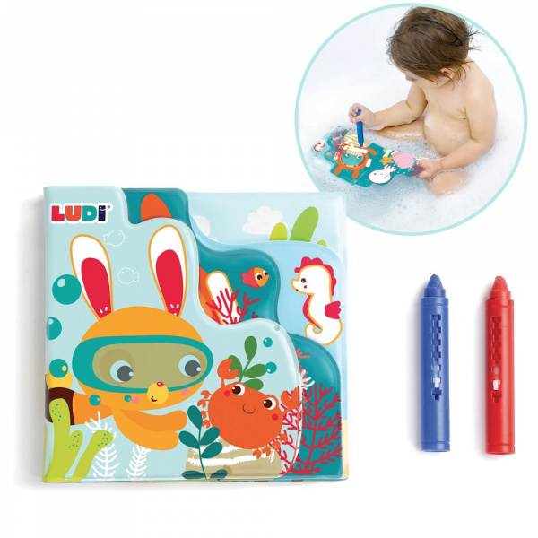 Livre de bain à colorier Ludi jouets