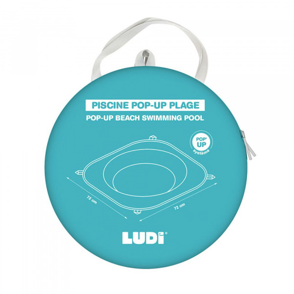 Piscine de plage bleue pop up Ludi jouets