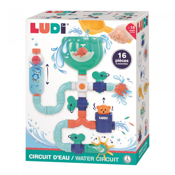 Jouet de bain grand circuit d'eau Ludi jouets