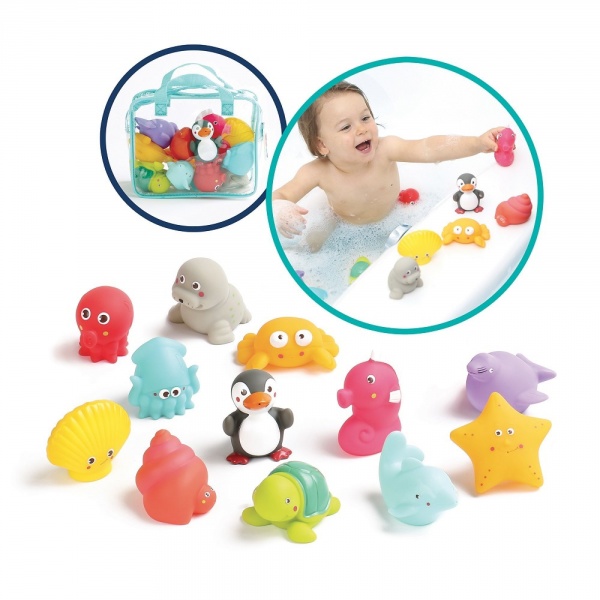 Jouets de bain aspergeurs 12 animaux de la mer Ludi jouets