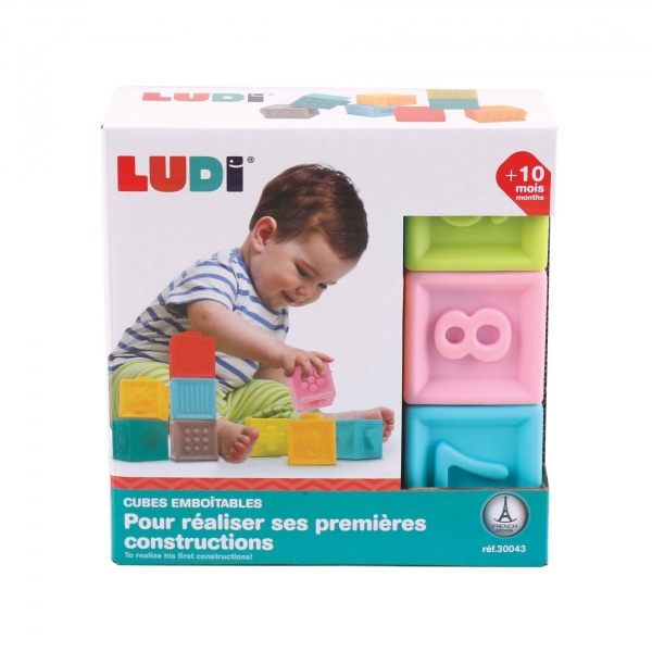 Cubes sensoriels emboitables Ludi jouets