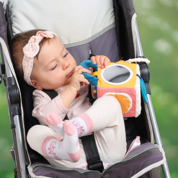 Cube d'éveil en tissu feuille Ludi jouets