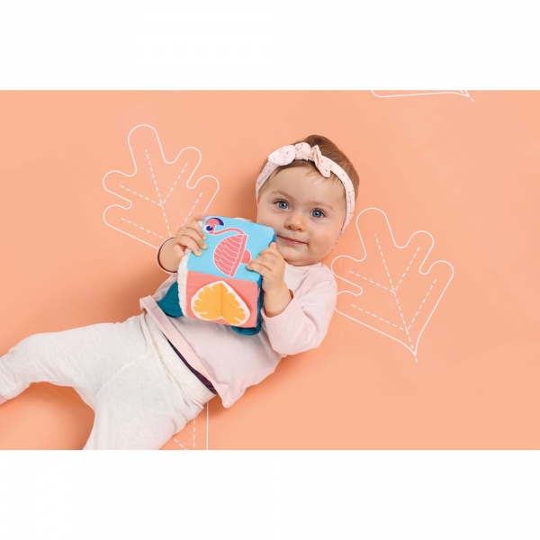 Cube d'éveil en tissu feuille Ludi jouets