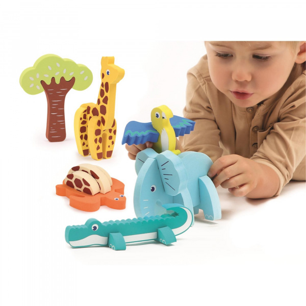 Puzzle 3d en mousse pour enfant animaux Ludi jouets