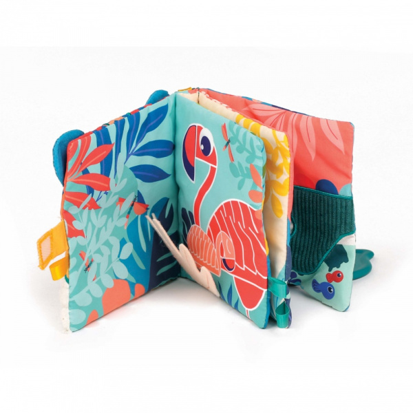 Livre d'éveil en tissu jungle Ludi jouets
