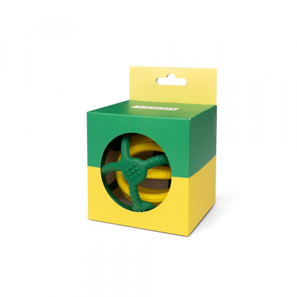 Lot de 2 balles sensorielles orange et bleu Little l