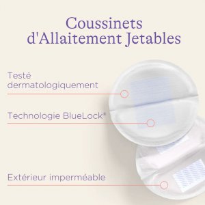 Lot de 4 coussinets d'allaitement lavables Lansinoh