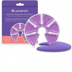Compresses d'allaitement 3-en-1 chaud/froid réutilisables Lansinoh