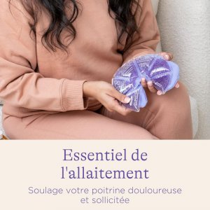 Compresses d'allaitement 3-en-1 chaud/froid réutilisables Lansinoh