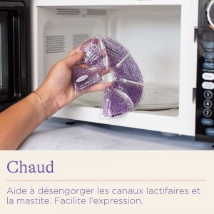 Compresses d'allaitement 3-en-1 chaud/froid réutilisables Lansinoh
