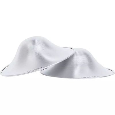 Lot de 2 coupelles d'allaitement en argent réutilisables anti crevasses