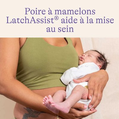 Poire à mamelons latch assist