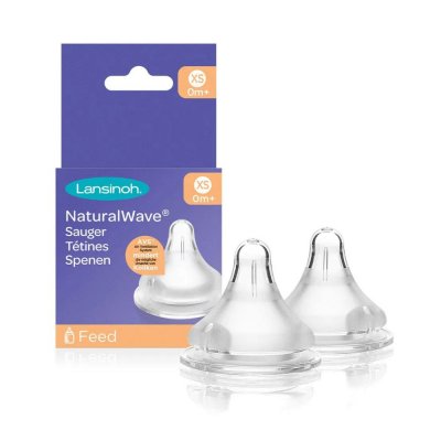 Lot de 2 tétines naturalwave xs