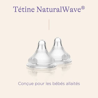 Lot de 2 tétines naturalwave xs